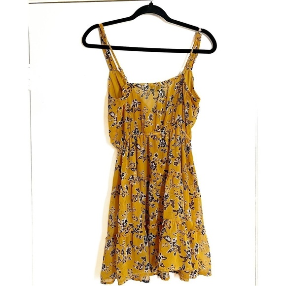 TRIXXI Women’s Yellow Floral Dress - Small - Picture 3 of 10